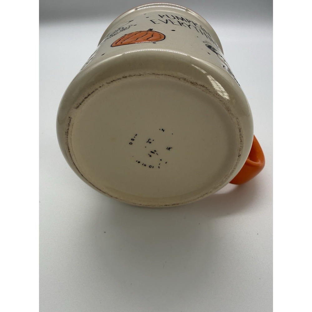 Peanuts‎ Snoopy Pumpkin Everything Fall Autumn 21 oz  Large Coffee Cup Mug Cute - Picture 4 of 7